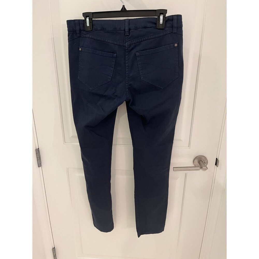 Brunello Cucinelli Twill Casual Chino Women's 5 Pocket Blue Pants Size 8 - Picture 7 of 15